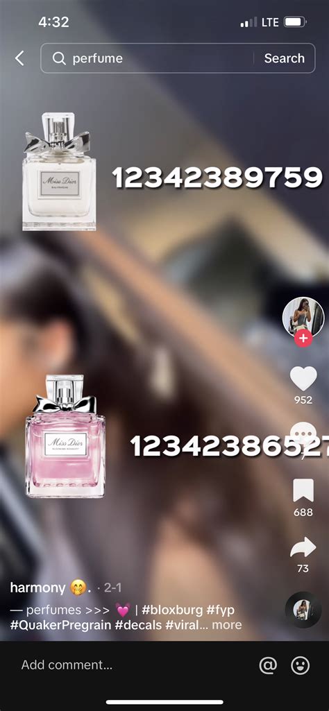 dior perfume codes.